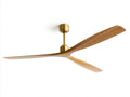 Deckenventilator - Metall - 132×132×44 cm - Schwarz - modernes Dreiflügel-Design für Wohnzimmer