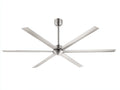 Deckenventilator - Metall-Holz - 132×132×38 cm - Messing/Naturholz - Vierflügel-Design für Wohnzimmer