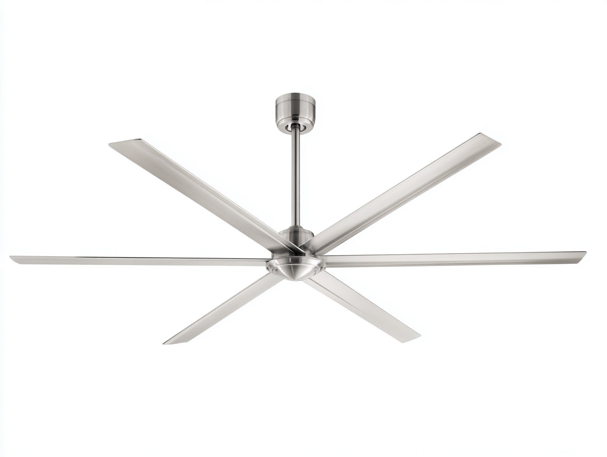 Deckenventilator - Metall-Holz - 132×132×38 cm - Messing/Naturholz - Vierflügel-Design für Wohnzimmer
